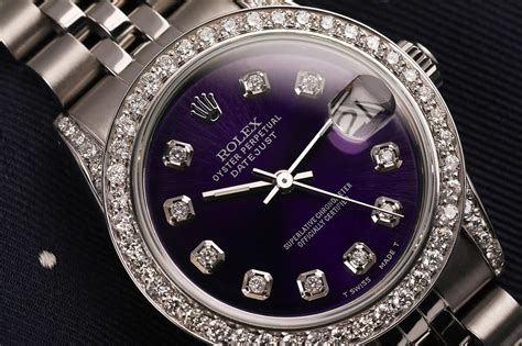 automatic rolex purple face